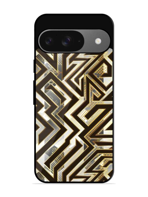 Technology Geometric Seamless Glossy Metal Phone Cover for Google Pixel 9 Zapvi