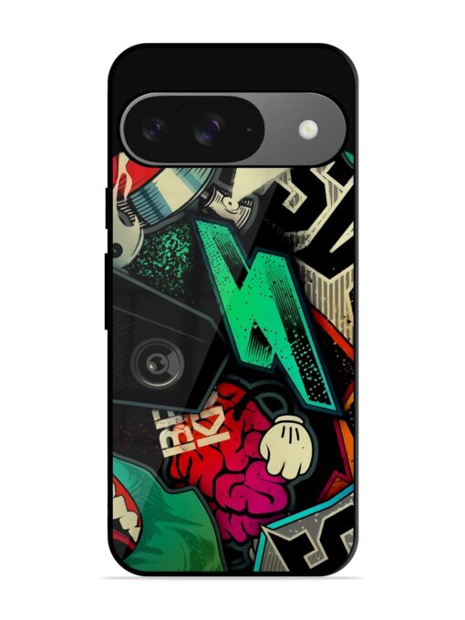 Graffiti Art Glossy Metal Phone Cover for Google Pixel 9