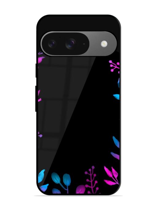 Flower Pattern Watercolor Glossy Metal Phone Cover for Google Pixel 9