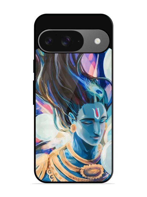 Bhagwan Sri Krishna Glossy Metal Phone Cover for Google Pixel 9 Zapvi