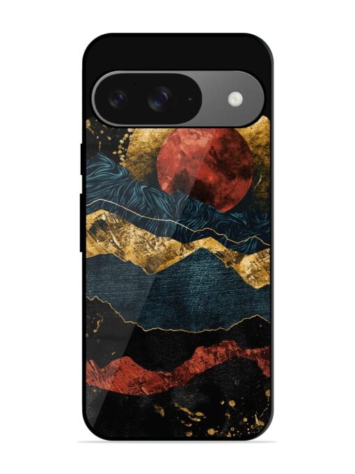 Gold Painting View Glossy Metal Phone Cover for Google Pixel 9