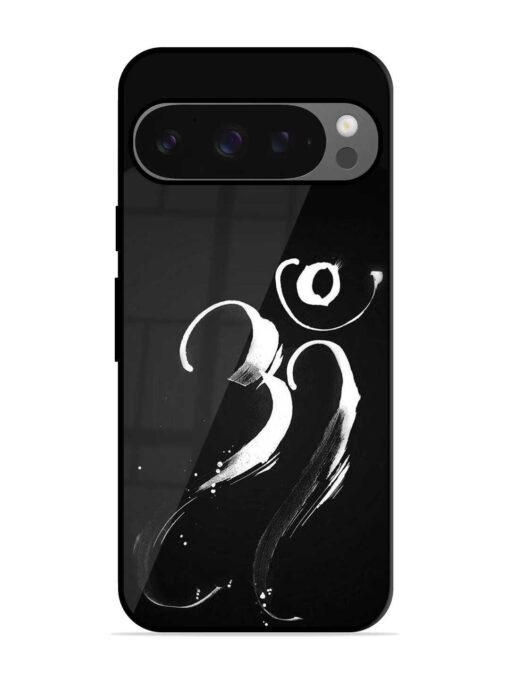 Om Logo Glossy Metal Phone Cover for Google Pixel 9 Pro