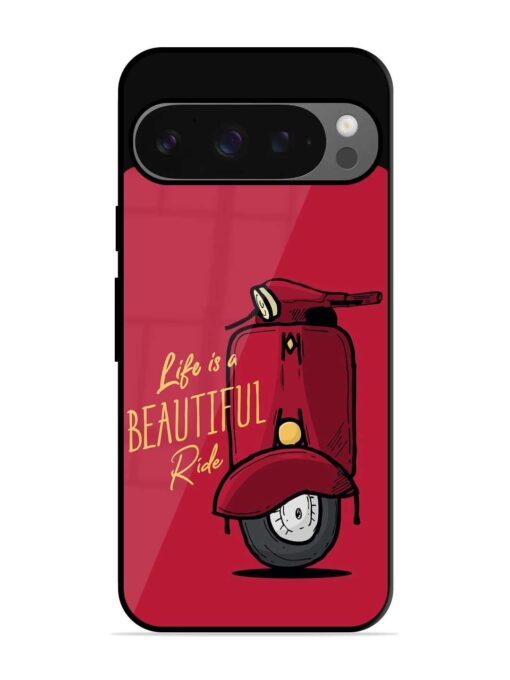 Life Is Beautiful Rides Glossy Metal Phone Cover for Google Pixel 9 Pro