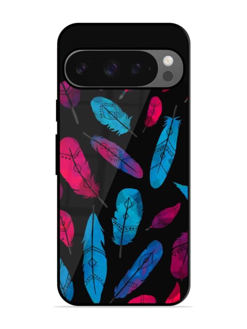 Feather Art Glossy Metal Phone Cover for Google Pixel 9 Pro