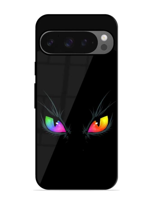 Cat Eyes Glossy Metal Phone Cover for Google Pixel 9 Pro