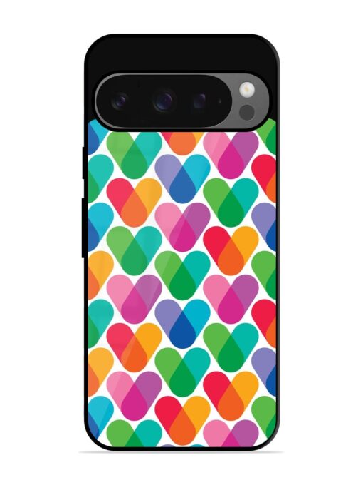 Overlapping Colors Colorful Glossy Metal TPU Phone Cover for Google Pixel 9 Pro