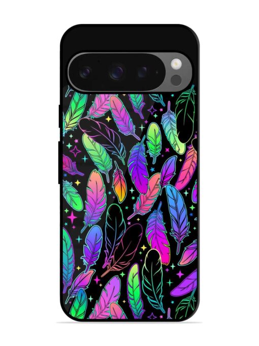 Bright Multi Colored Seamless Glossy Metal Phone Cover for Google Pixel 9 Pro