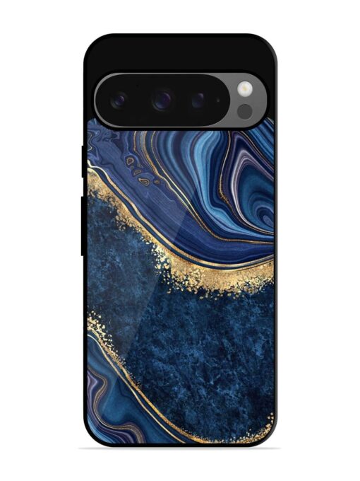 Abstract Background Blue Glossy Metal TPU Phone Cover for Google Pixel 9 Pro Zapvi