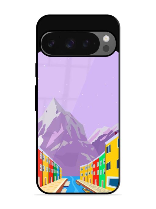 Venice City Illustration Glossy Metal Phone Cover for Google Pixel 9 Pro