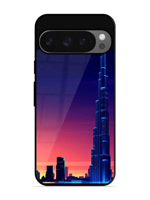 Burj Khalifa Abstract Glossy Metal Phone Cover for Google Pixel 9 Pro