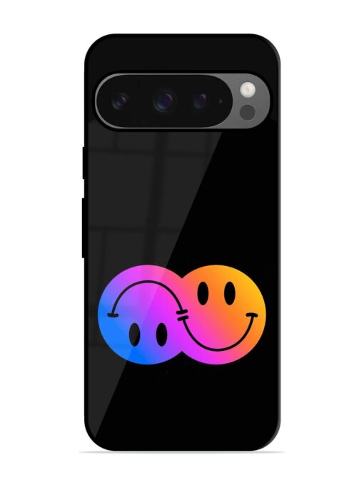 Gradient Smile Art Glossy Metal TPU Phone Cover for Google Pixel 9 Pro