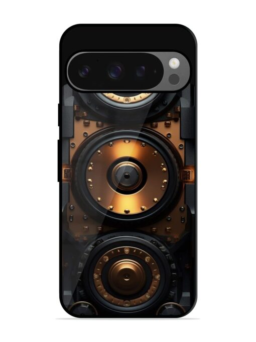 Sound Box Glossy Metal Phone Cover for Google Pixel 9 Pro