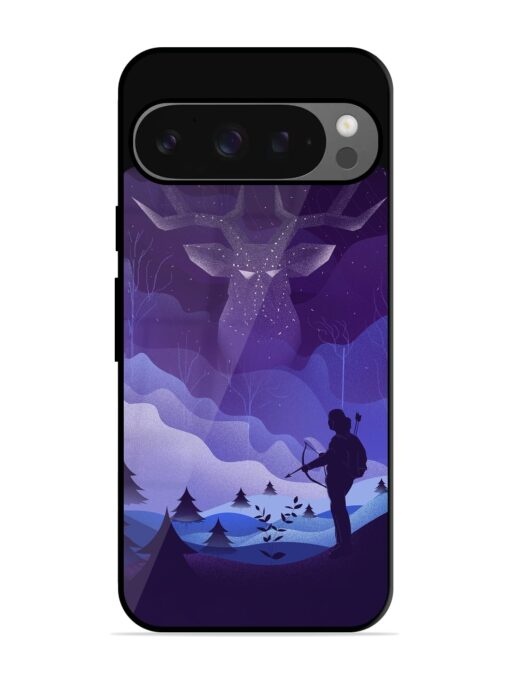 Deer Forest River Glossy Metal Phone Cover for Google Pixel 9 Pro