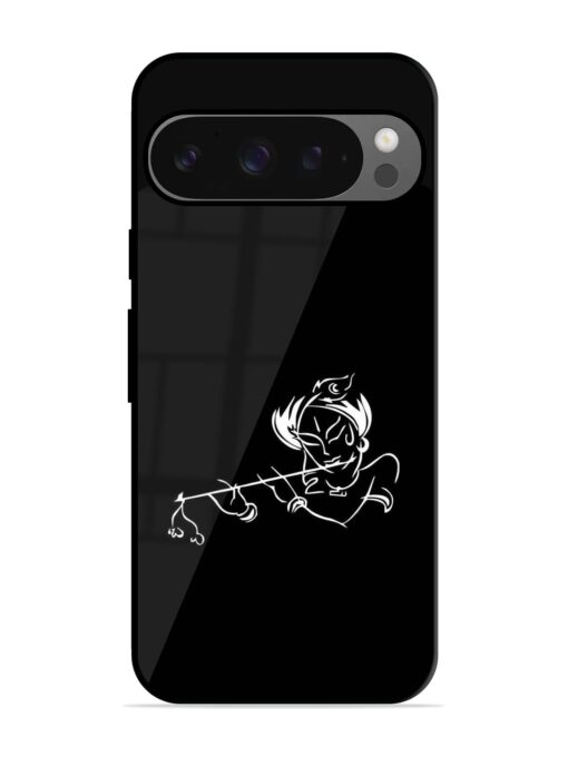 Krishna Flute Glossy Metal Phone Cover for Google Pixel 9 Pro