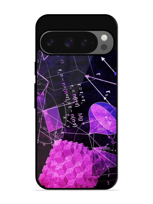 Math Physics Formula Art Glossy Metal Phone Cover for Google Pixel 9 Pro