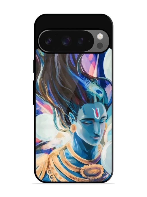 Bhagwan Sri Krishna Glossy Metal Phone Cover for Google Pixel 9 Pro