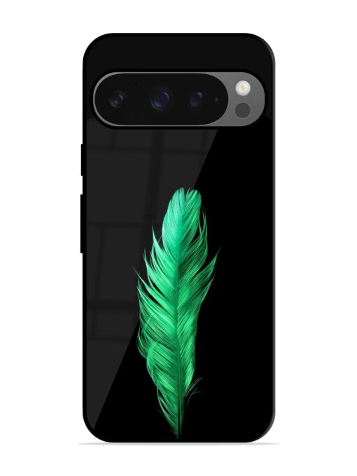 Feather Texture Glossy Metal Phone Cover for Google Pixel 9 Pro