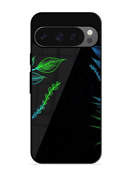 Aesthetic Neon Glossy Metal Phone Cover for Google Pixel 9 Pro