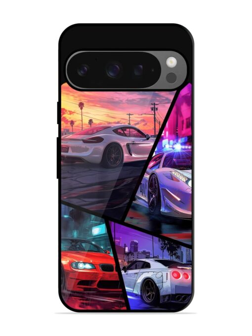 Ride In Pixels Glossy Metal Phone Cover for Google Pixel 9 Pro