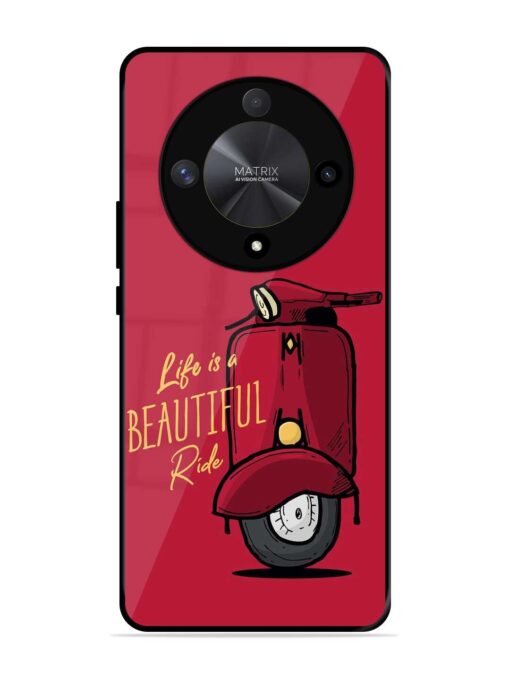 Life Is Beautiful Rides Glossy Metal Phone Cover for Honor X9b (5G) Zapvi