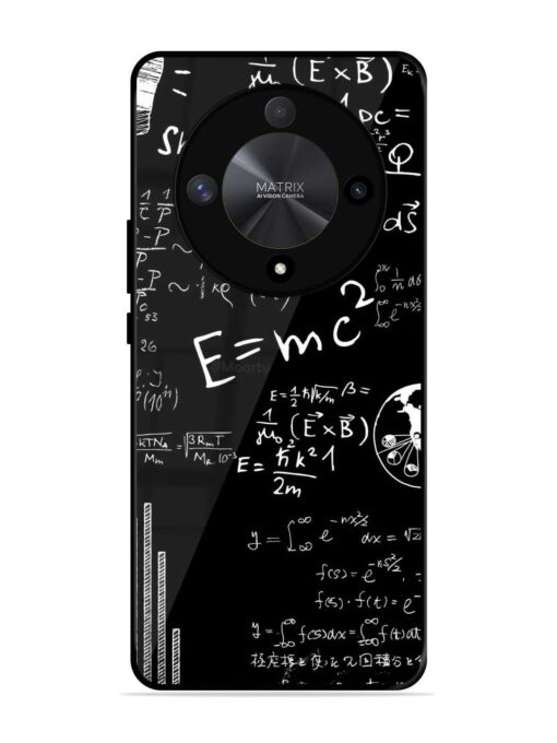 E=Mc2 Mass?Energy Equivalence Glossy Metal Phone Cover for Honor X9b (5G) Zapvi