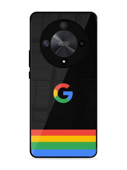 Google Logo Art Glossy Metal Phone Cover for Honor X9b (5G)