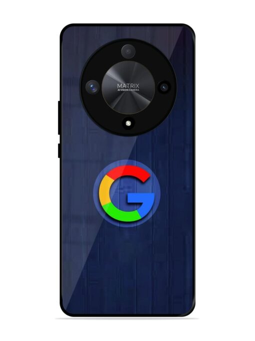 Google Logo Printed Glossy Metal TPU Phone Cover for Honor X9b (5G)