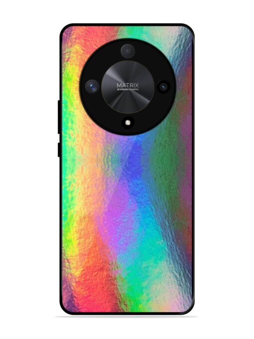 Colorful Holographic Background Glossy Metal TPU Phone Cover for Honor X9b (5G) Zapvi