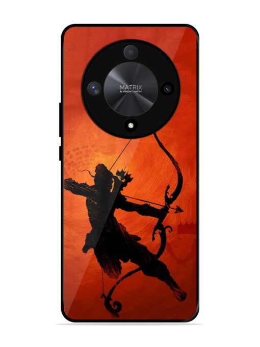 Illustration Lord Rama Glossy Metal Phone Cover for Honor X9b (5G) Zapvi