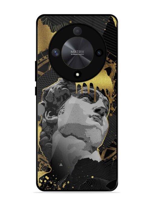 Roman Face Glossy Metal Phone Cover for Honor X9b (5G)