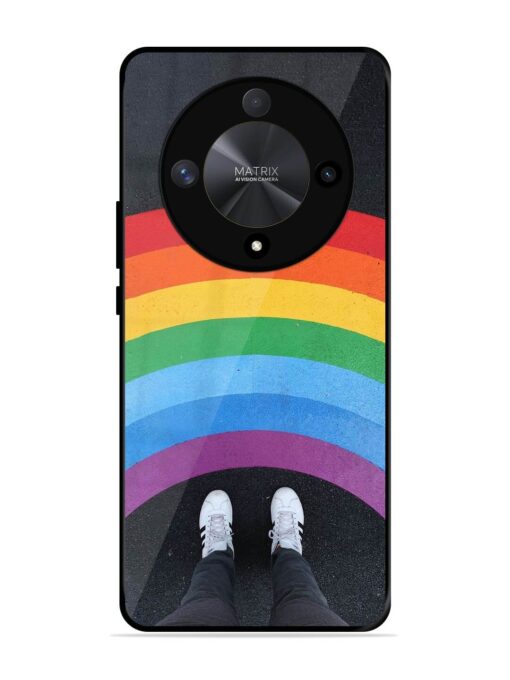 Legs Rainbow Glossy Metal TPU Phone Cover for Honor X9b (5G) Zapvi