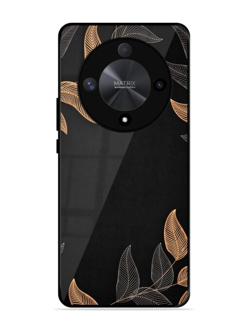 Foliage Art Glossy Metal Phone Cover for Honor X9b (5G) Zapvi