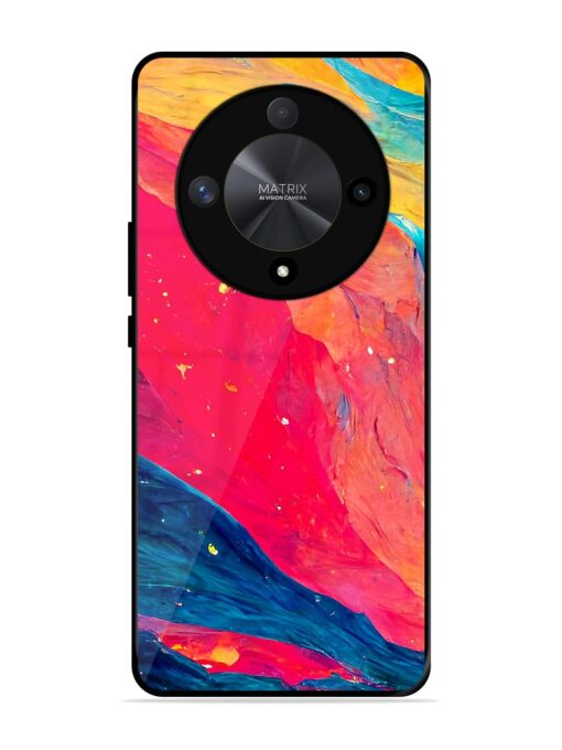 Starry Night Glossy Metal Phone Cover for Honor X9b (5G)