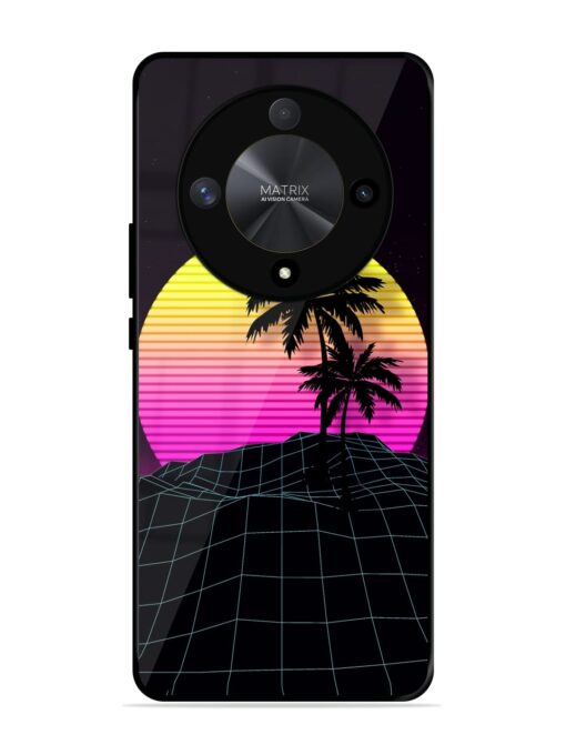 Coconut Vector Glossy Metal Phone Cover for Honor X9b (5G)