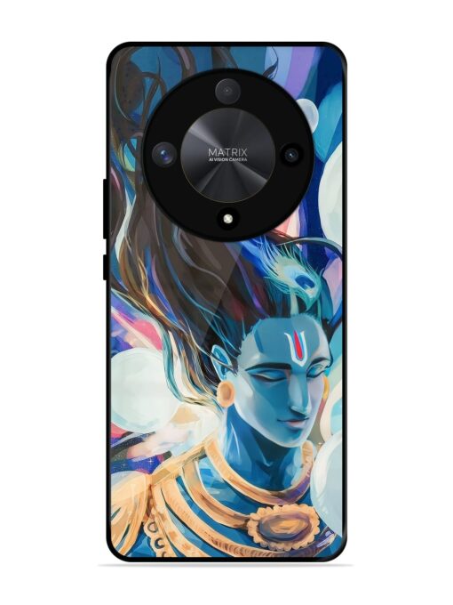 Bhagwan Sri Krishna Glossy Metal Phone Cover for Honor X9b (5G) Zapvi