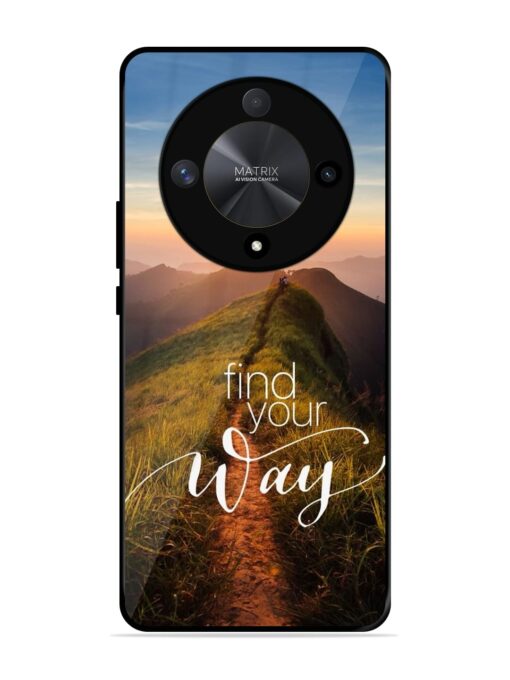 Find Your Way Glossy Metal Phone Cover for Honor X9b (5G) Zapvi