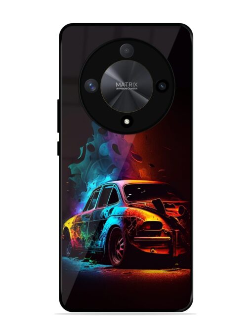 High Classic Car Art Glossy Metal Phone Cover for Honor X9b (5G) Zapvi