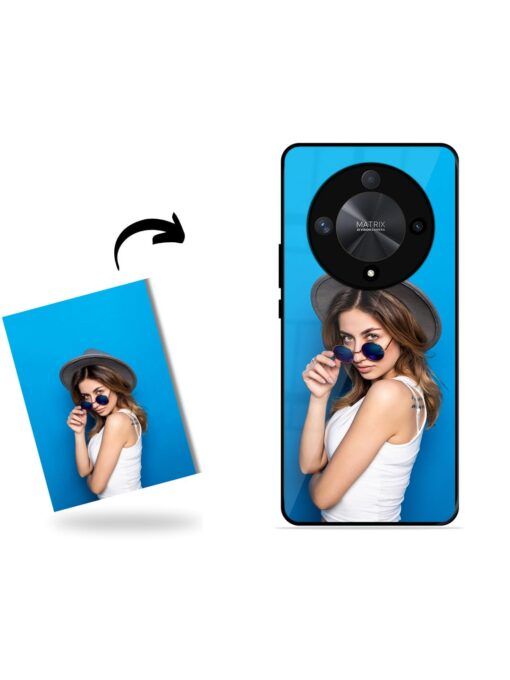 Custom Photo Printed Glossy Metal Phone Cover for Honor X9b (5G) Zapvi