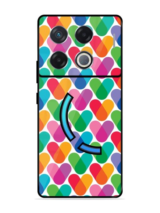 Overlapping Colors Colorful Glossy Metal TPU Phone Cover for Infinix Gt 20 Pro (5G) Zapvi