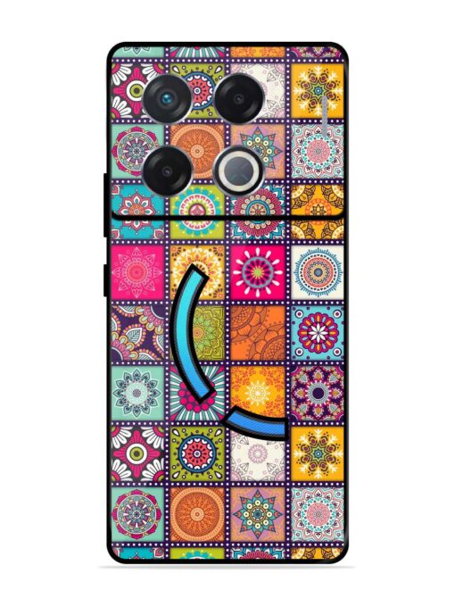 Seamless Pattern Vintage Glossy Metal Phone Cover for Infinix Gt 20 Pro (5G) Zapvi