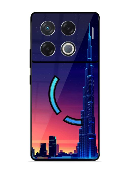 Burj Khalifa Abstract Glossy Metal Phone Cover for Infinix Gt 20 Pro (5G) Zapvi