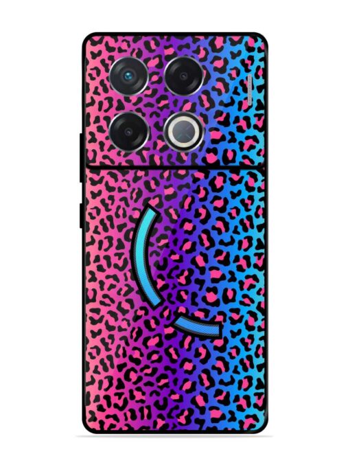 Colorful Leopard Seamless Glossy Metal Phone Cover for Infinix Gt 20 Pro (5G) Zapvi