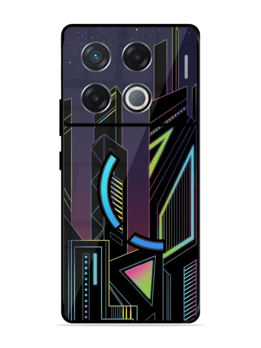 Neon Dreamscape Glossy Metal Phone Cover for Infinix Gt 20 Pro (5G) Zapvi