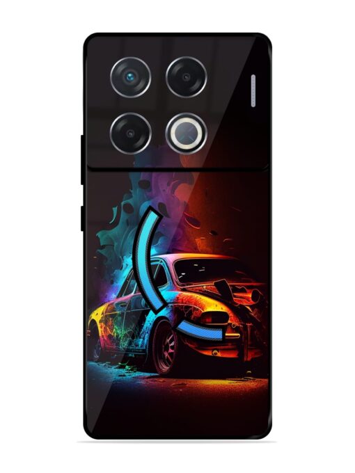 High Classic Car Art Glossy Metal Phone Cover for Infinix Gt 20 Pro (5G) Zapvi