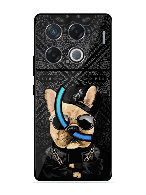 Gangsta Cool Sunmetales Dog Glossy Metal Phone Cover for Infinix Gt 20 Pro (5G) Zapvi