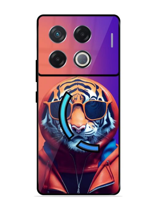 Tiger Animation Glossy Metal Phone Cover for Infinix Gt 20 Pro (5G) Zapvi