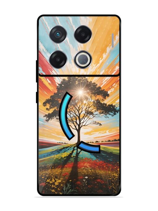 Abstract Tree Colorful Art Glossy Metal Phone Cover for Infinix Gt 20 Pro (5G) Zapvi