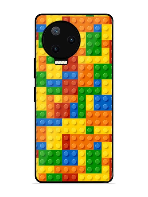 Building Blocks Glossy Metal TPU Phone Cover for Infinix Note 12 Pro (4G) Zapvi