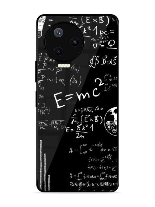 E=Mc2 Mass?Energy Equivalence Glossy Metal Phone Cover for Infinix Note 12 Pro (4G)