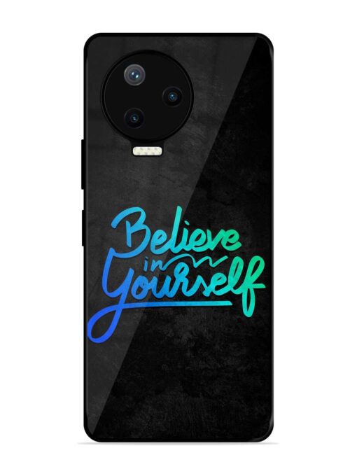 Believe In Yourself Glossy Metal Phone Cover for Infinix Note 12 Pro (4G)